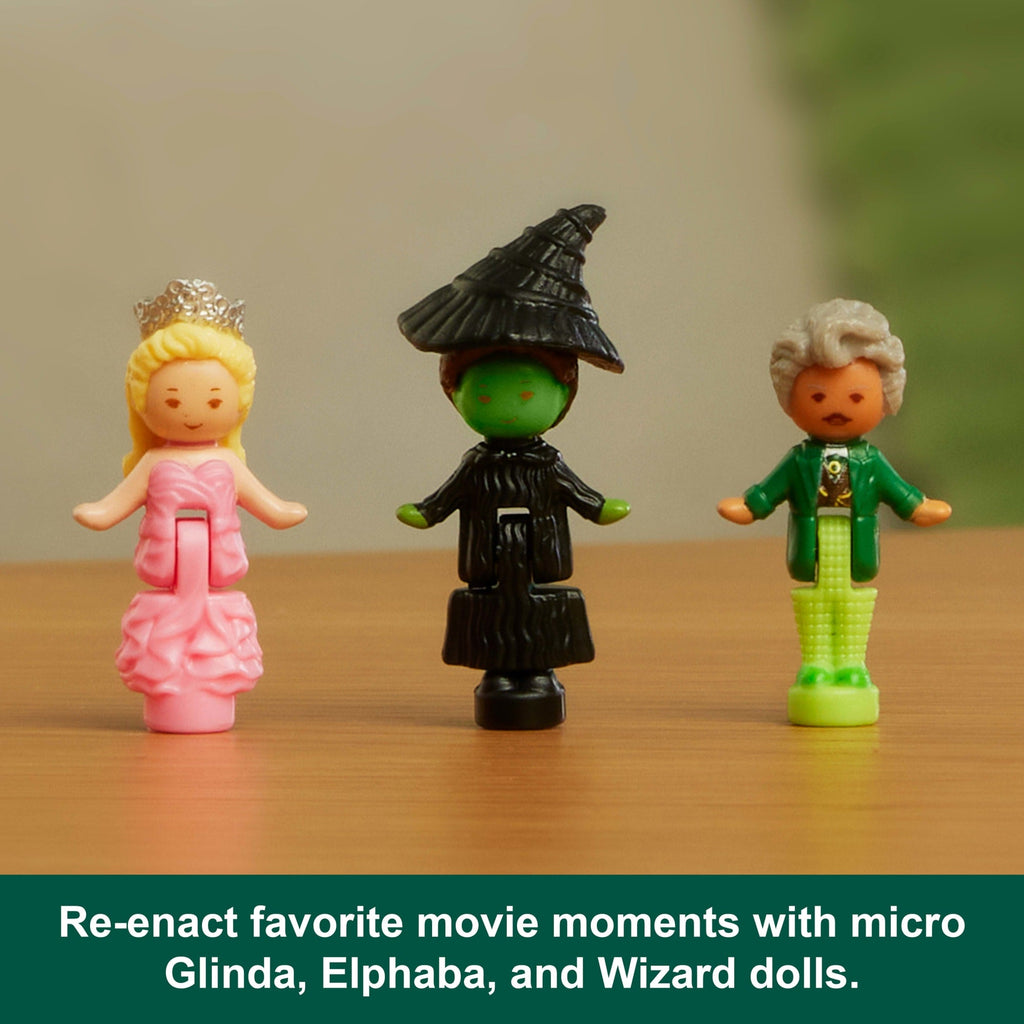 Polly Pocket Micro Dolls And Playset, Collector Wicked Compact With Hat And Bubble Accessories