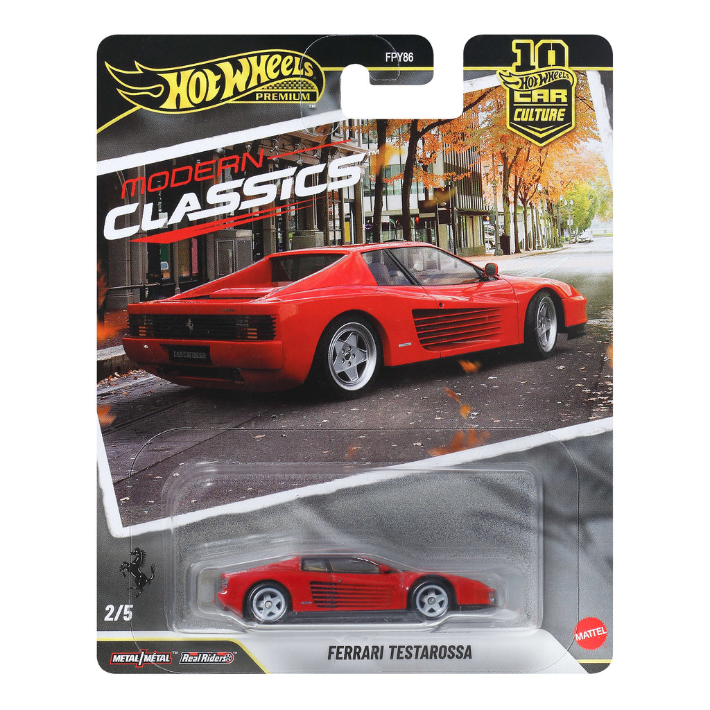 Hot Wheels Collector Vehículo de Colección Auto Cultura Automotriz Ferrari Testarossa