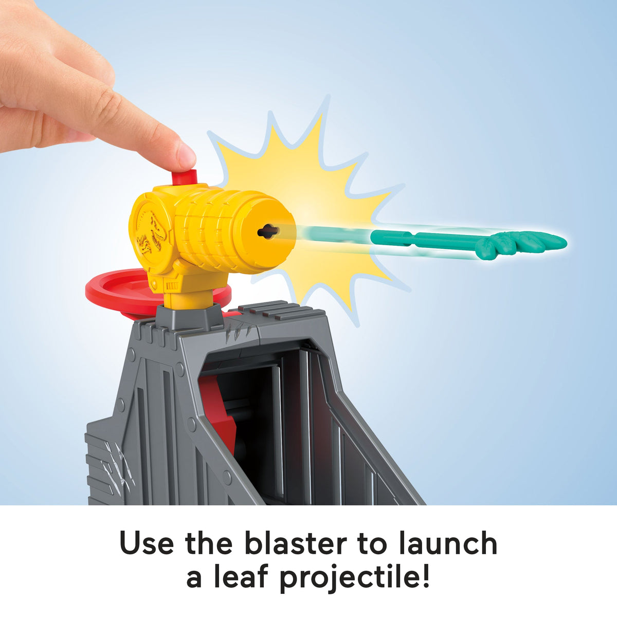 Imaginext Jurassic World Launcher Set With Chomping Toy Triceratops & 2 Accessories