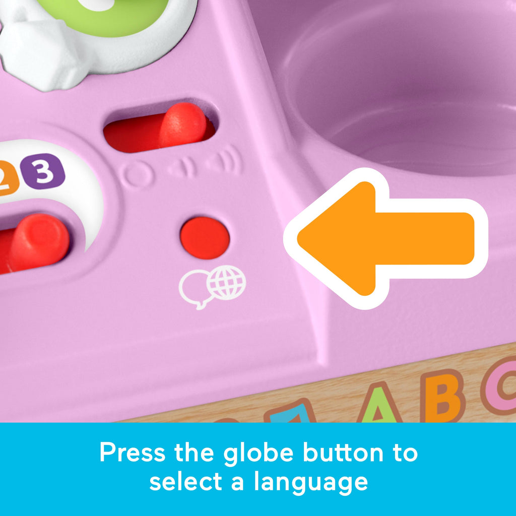 Fisher-Price Laugh & Learn Let's Get Ready Vanity Musical Playset For Baby & Toddler, Multilanguage Version