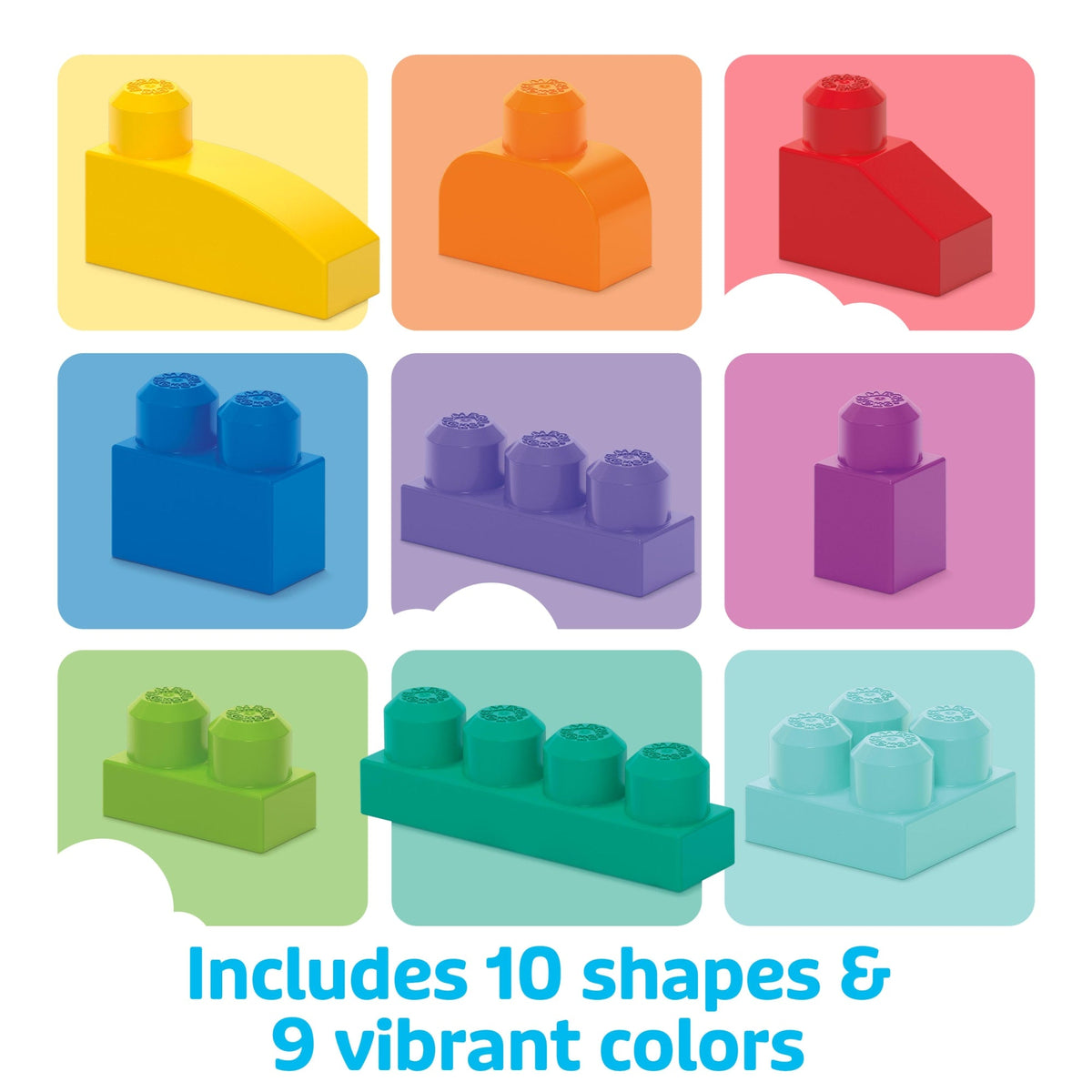 MEGA BLOKS First Builders Big Building Bag Toy Blocks With Storage Bag (80 Pieces) For Toddler
