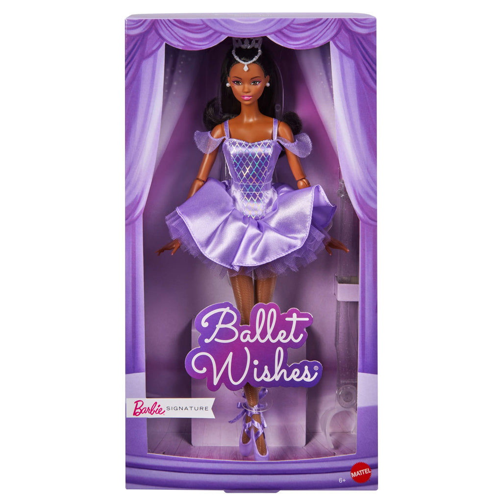 Barbie Signature Ballet Wishes Doll, Collectible Fashion Doll in Satiny, Purple Tutu