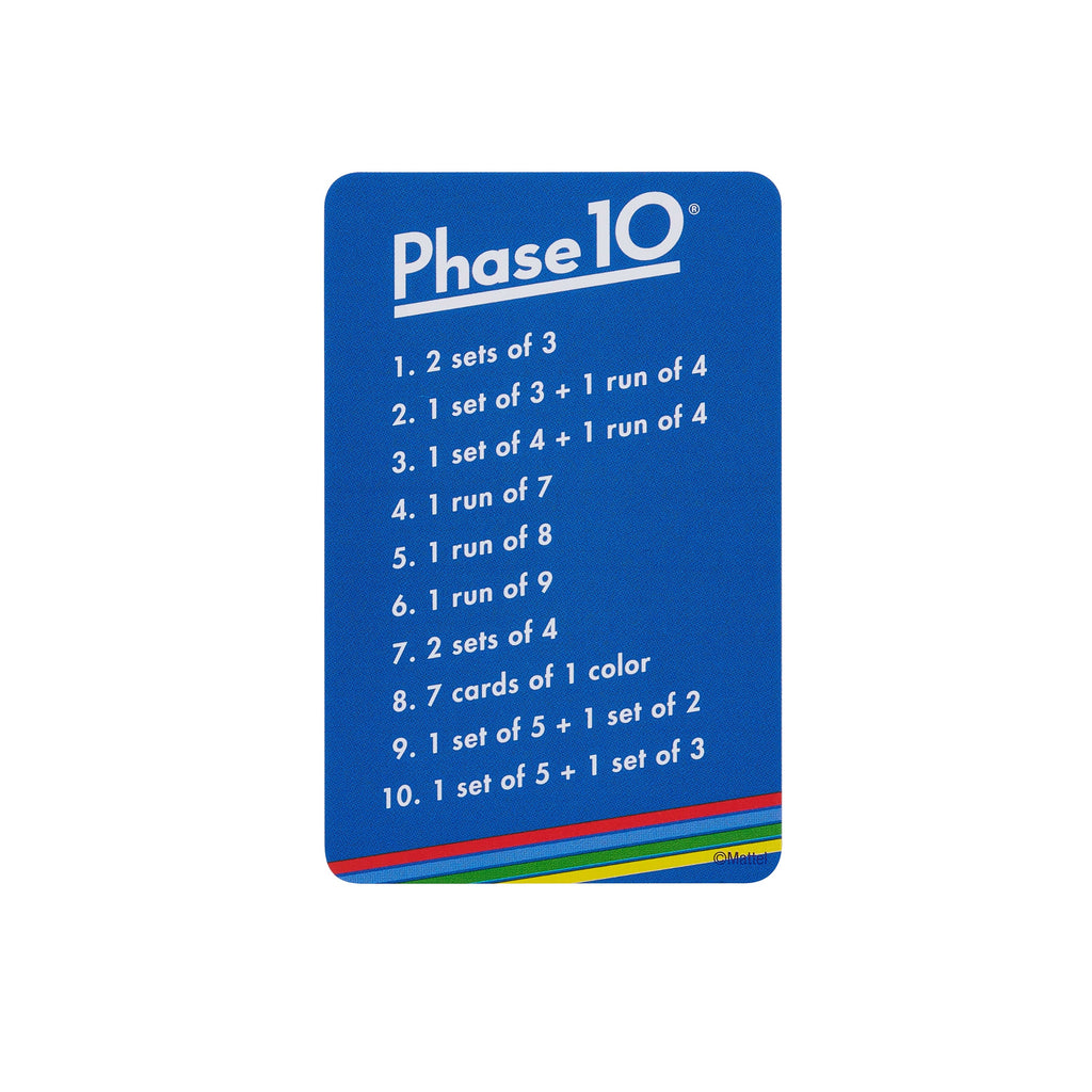 Phase 10 Card Game With Color Blind Accessible Deck For Kid, Adult & Family Nights & Parties