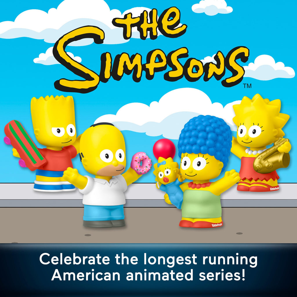 Little People Collector The Simpsons Tv Series Special Edition Set For Fans, 4 Figures