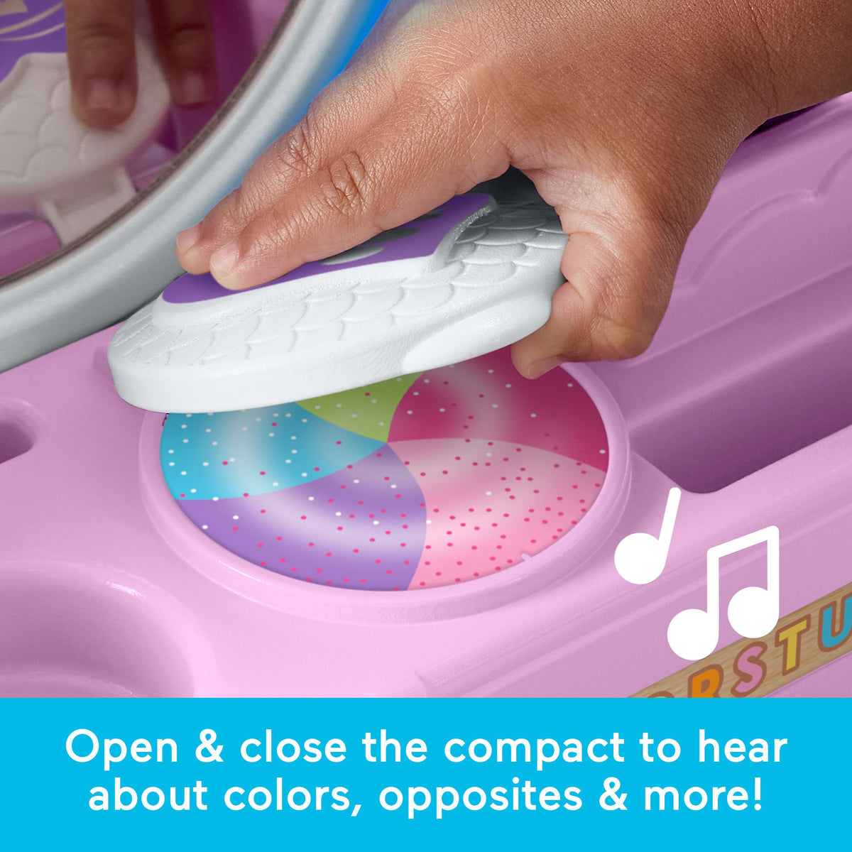 Fisher-Price Laugh & Learn Let's Get Ready Vanity Musical Playset For Baby & Toddler, 4 Play Pieces