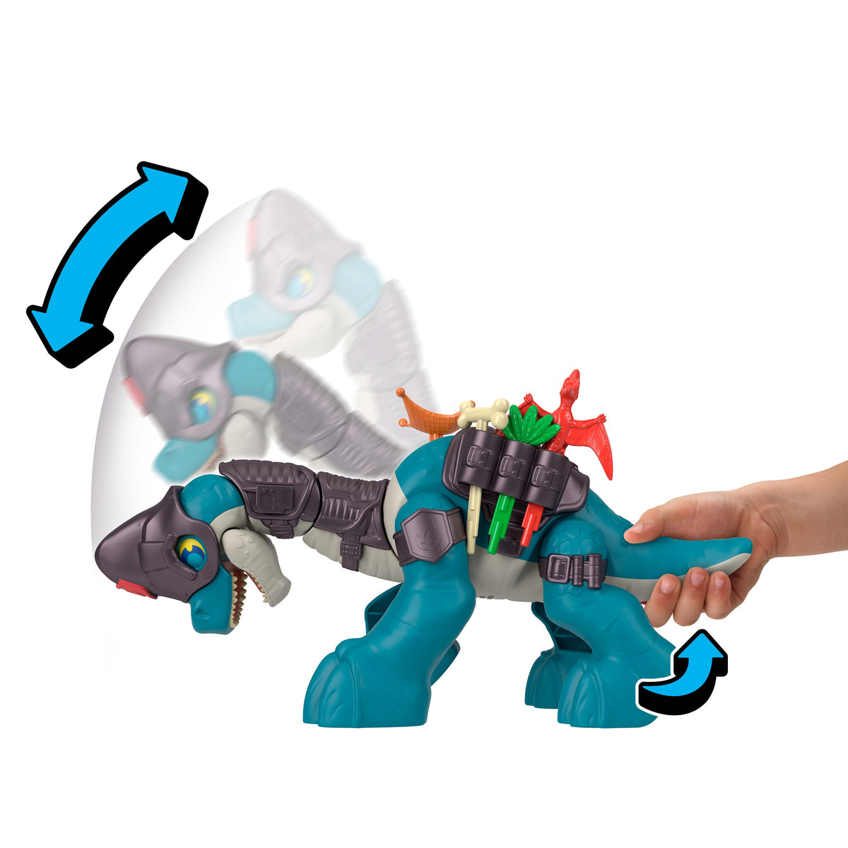 Imaginext Jurassic World Set With  Search & Explore Brachiosaurus, 5 Accessories
