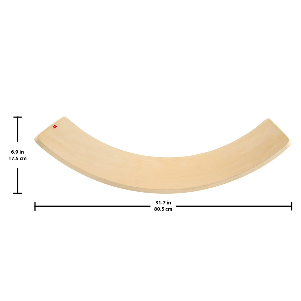 Fisher-Price Montessori Wooden Rockin’ Balance Board Learning Activity For Kids, 31.7 inches