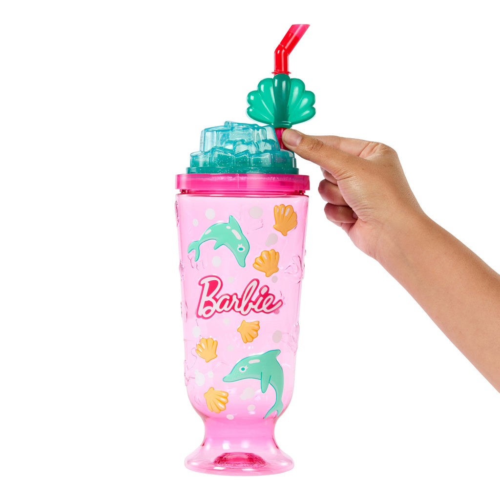 Barbie Pop Reveal Doll & Accessories, Sea Slushy Series Fashion Doll, Pet, Slime & Color Change