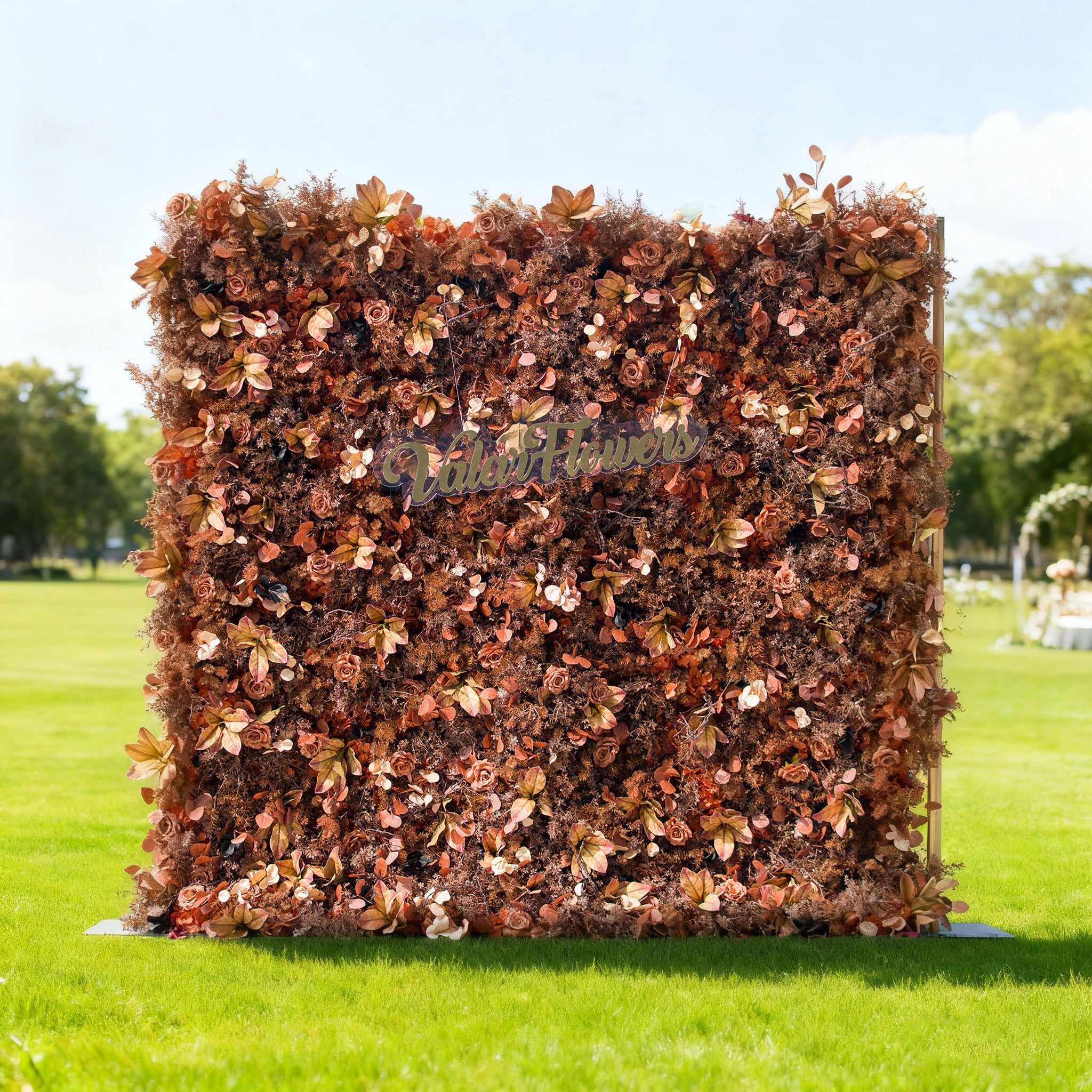 Halloween Special - Rustic and Enchanting Autumn - Inspired Artificial Flower Backdrop by ValarFlowers: A Tribute to Nature's Warmth - VF - 820