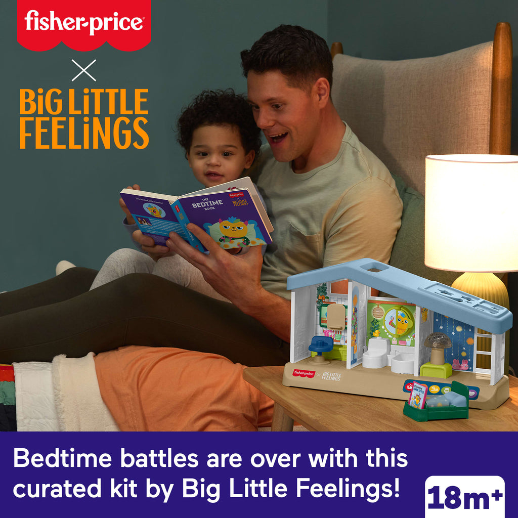 Fisher-Price Big Little Feelings Bedtime Routine Play Kit, Set Of Learning Toys & Tips For Toddlers & Kids