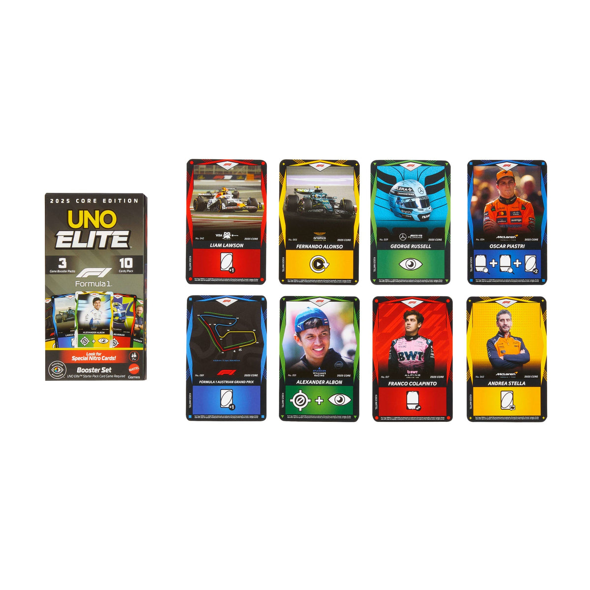 UNO Elite F1 Jogo de Cartas Booster Set
