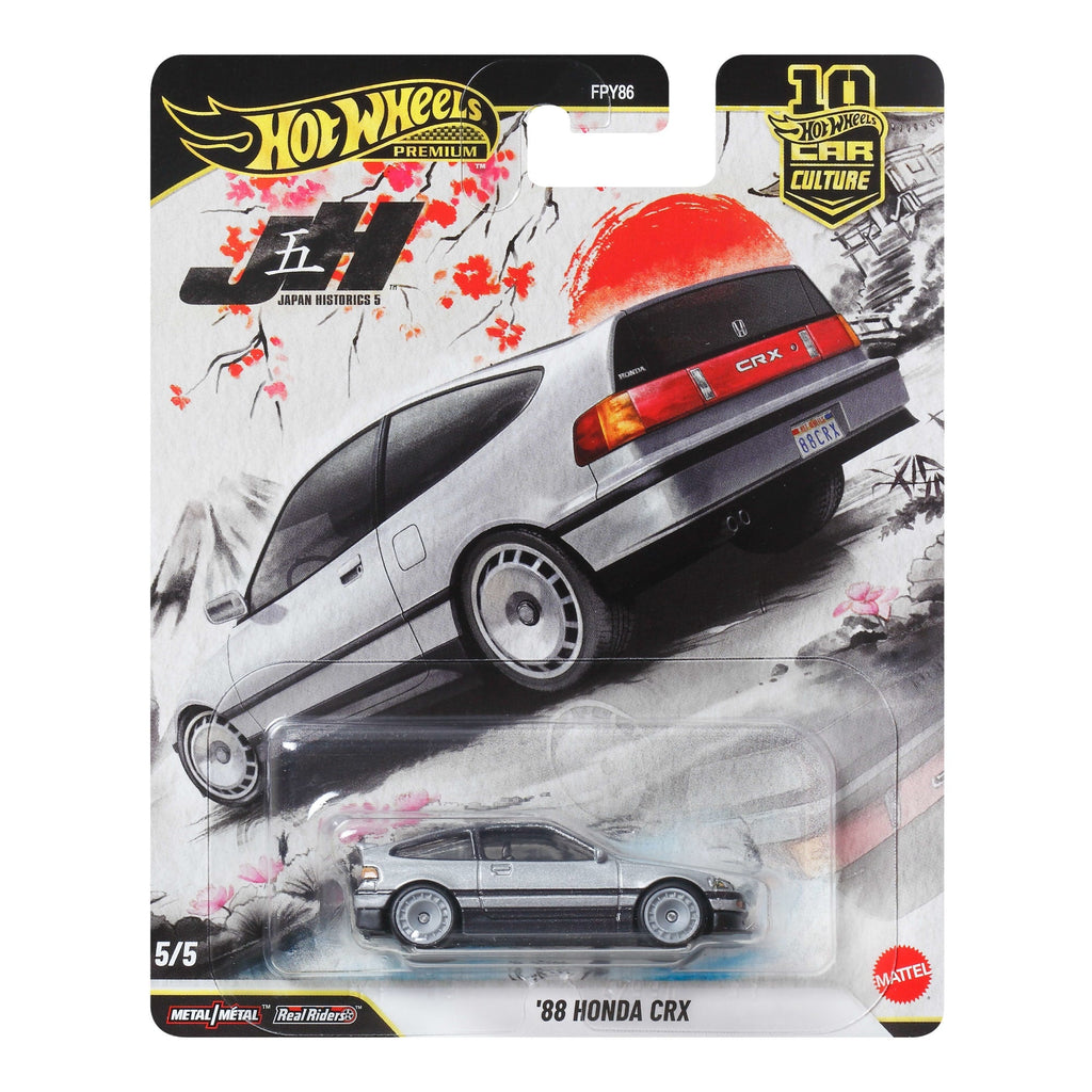Hot Wheels Car Culture Premium 1:64 Scale Die-Cast Toy ’88 Honda Crx, First-Appearance
