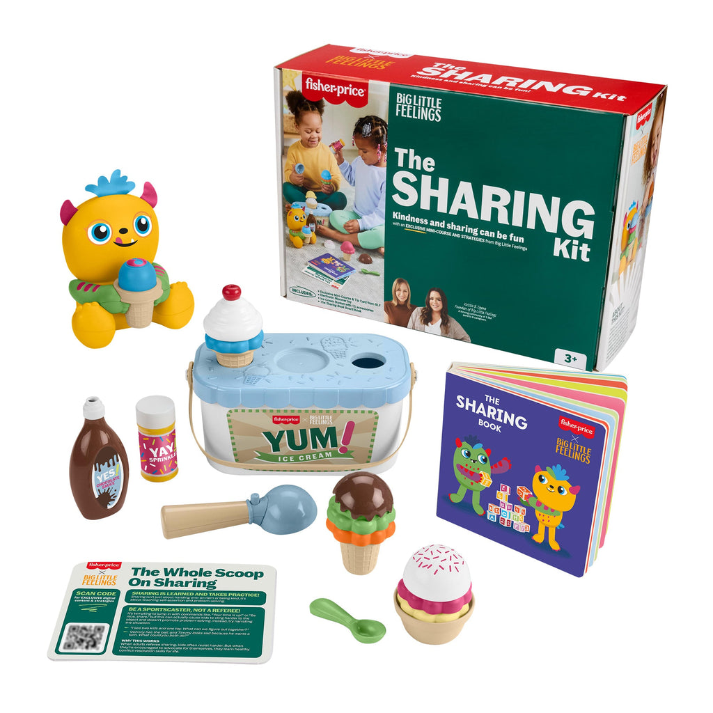 Fisher-Price Big Little Feelings Sharing Play Kit, Set Of Learning Toys & Tips For Toddlers & Kids