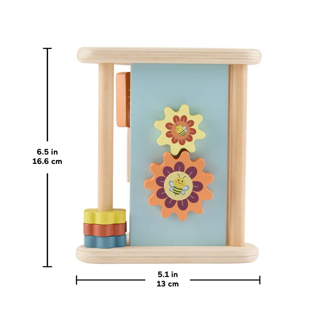 Fisher-Price Wooden Play Time Triangle, 3-Sided Fine Motor Activity Toy For Baby, 1 Wood Piece