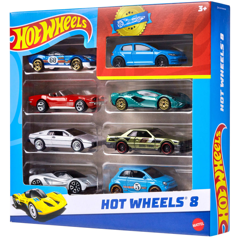 Hot Wheels Véhicules de Base Coffret de 8