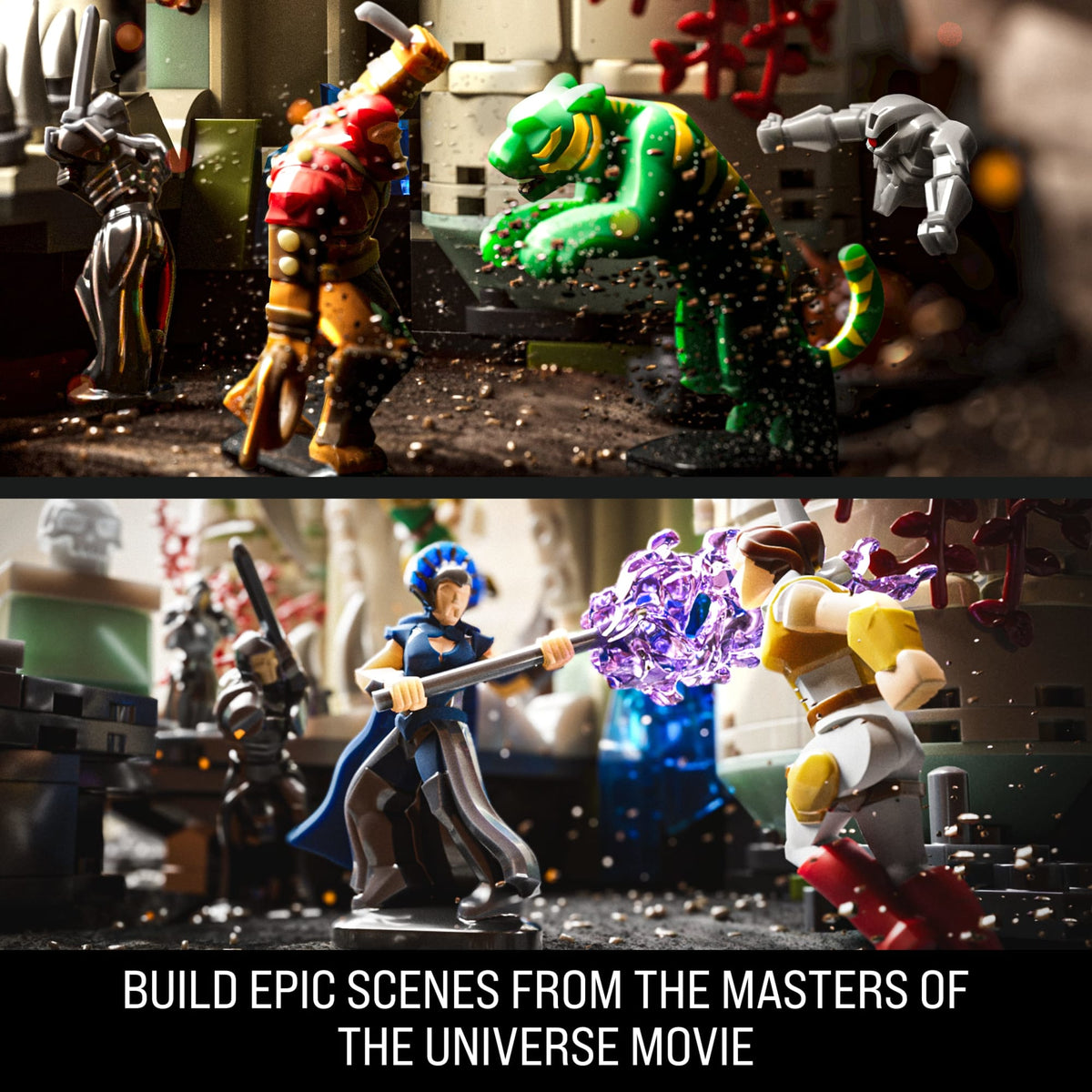 Mattel Brick Shop Masters Of The Universe Battle Of Castle Grayskull Building Toy Kit
