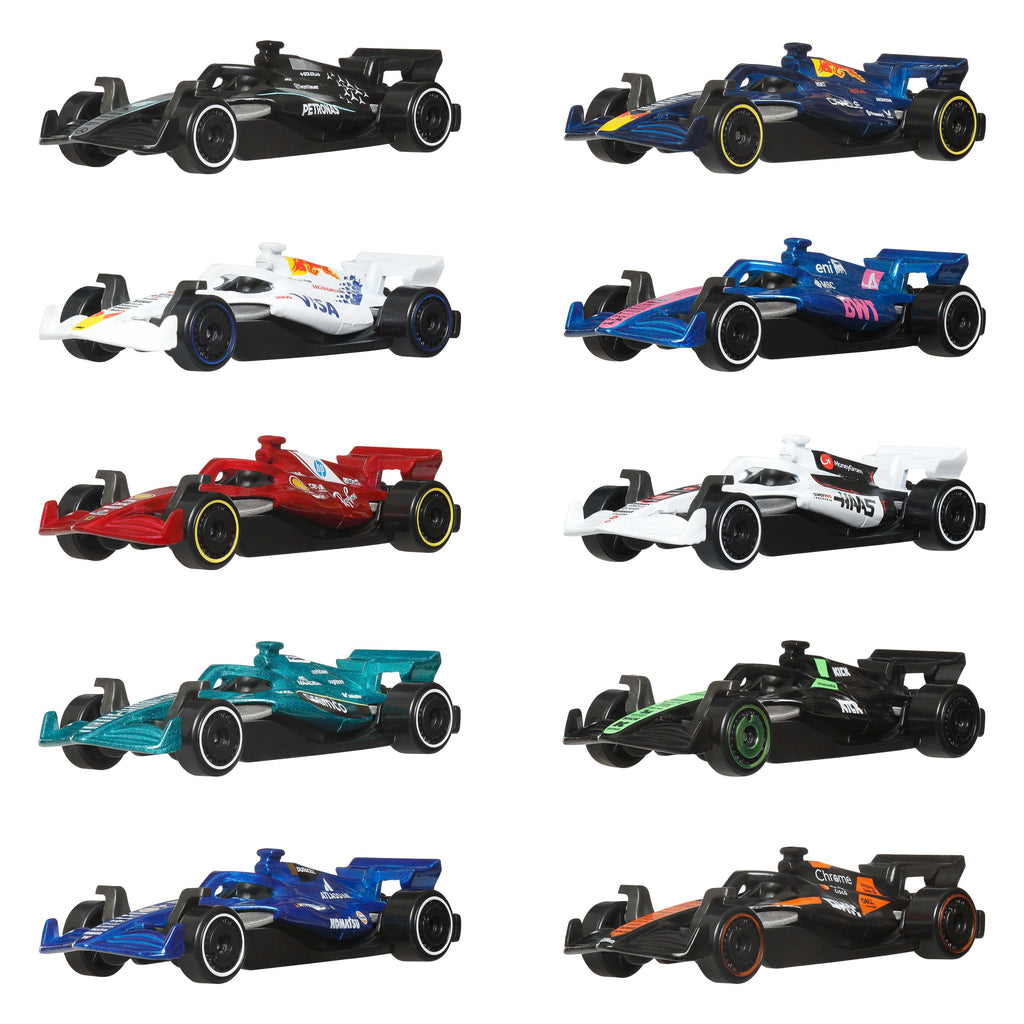 Hot Wheels-Coffret 10 Voitures de Formule 1