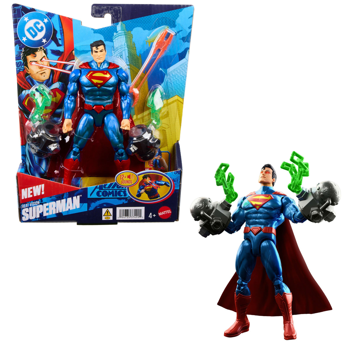 Dc Figurine Articulée Superman Vision Thermique