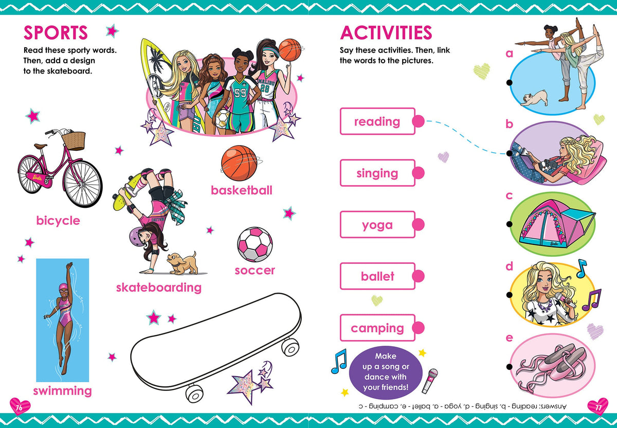 Barbie: Ready For School Workbook