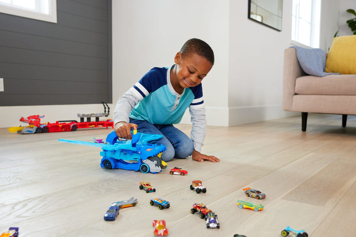 Hot Wheels-Transporteur 2en1Dragons Hot Wheels City