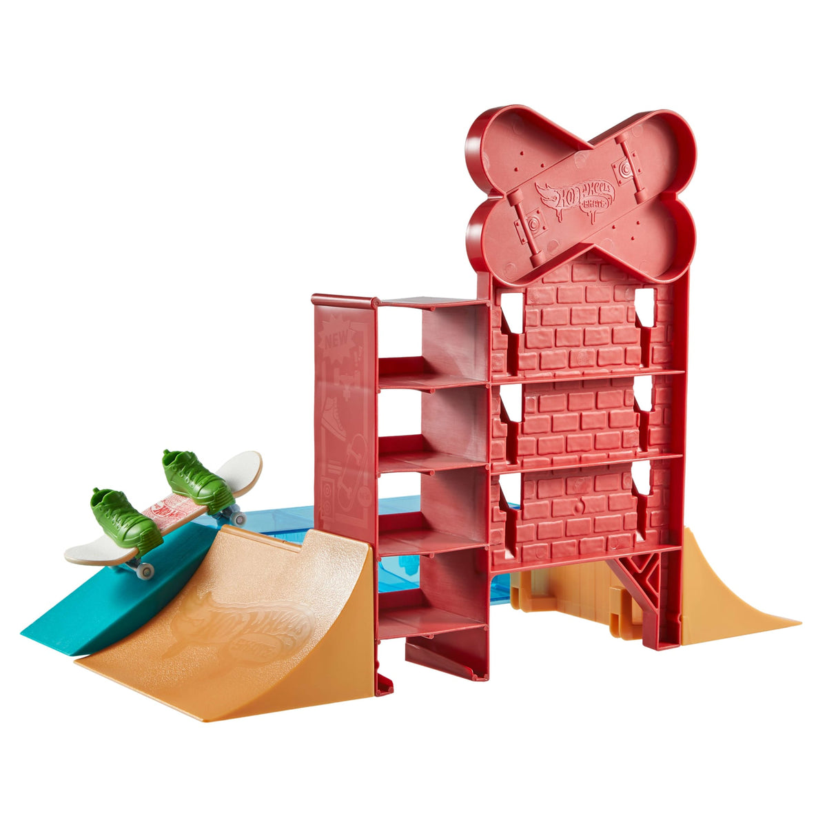 Hot Wheels Skate Skate Shop Playset With Exclusive Fingerboard & Pair Of Skate Shoes