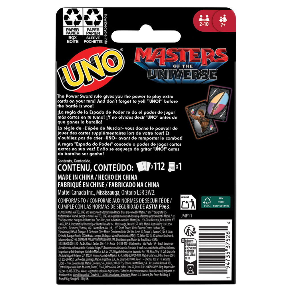 UNO MASTERS OF THE UNIVERSE PELICULA