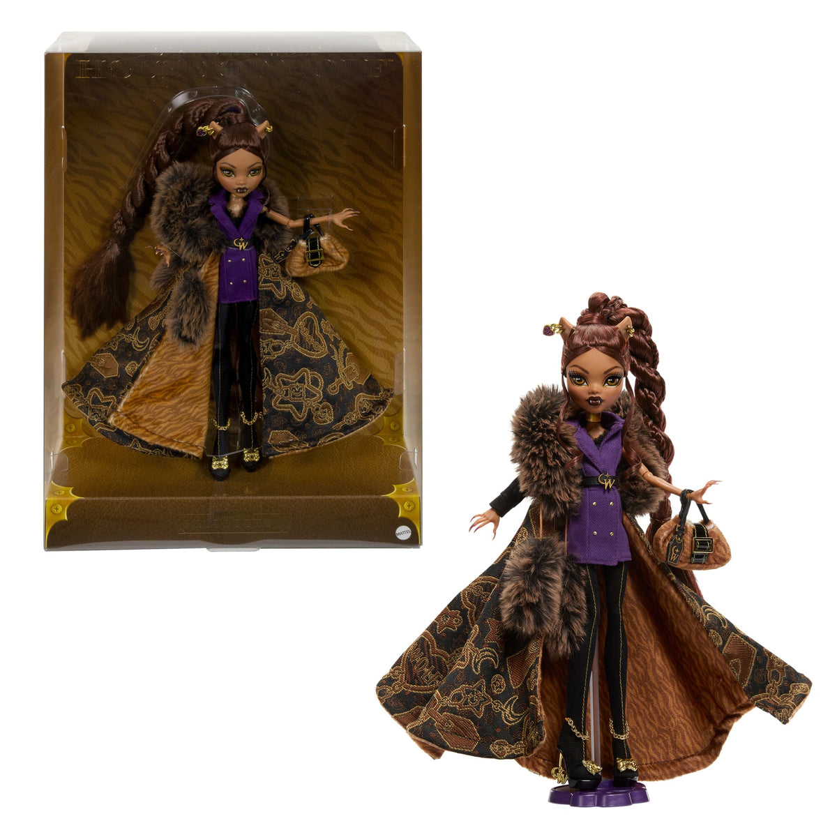 Monster High Clawdeen Wolf House Of Wolf Doll in High Fashion Coat With Premium Accessories