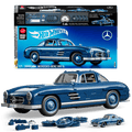 Mattel Brick Shop Hot Wheels Mercedes-Benz 300 Sl, Kit de Construction de Jouets 1600 Pièces de Collection