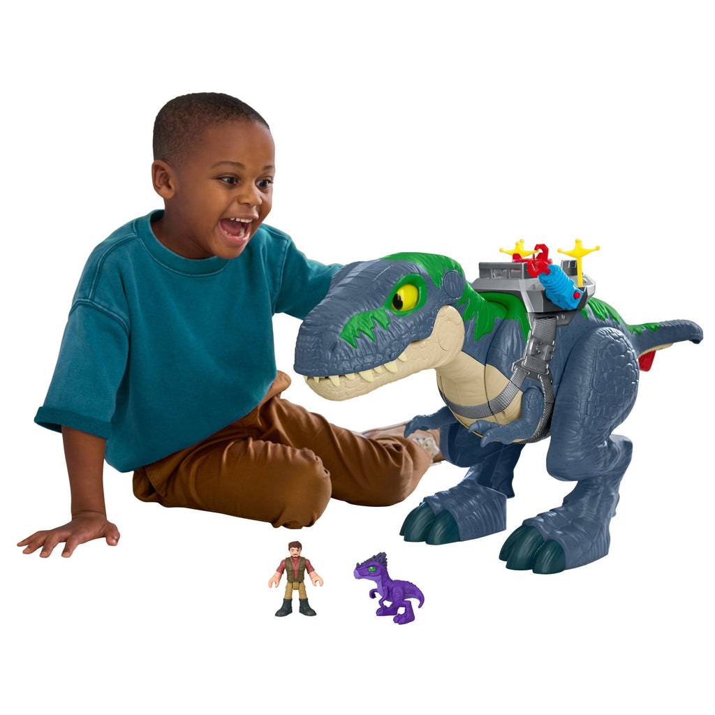 Fisher-Price-T-Rex Mâchoires Redoutables Imaginext-Avec Figurines