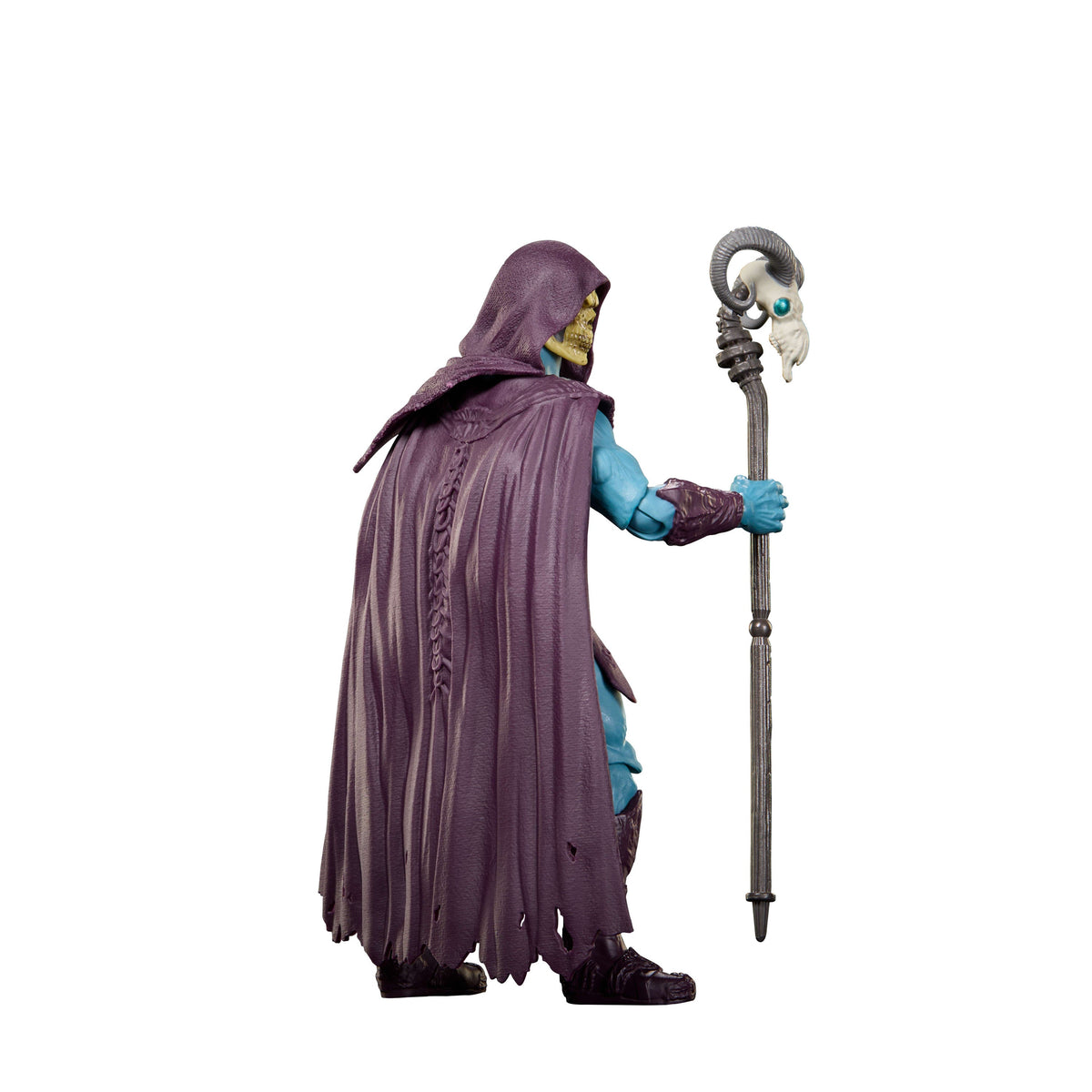 Masters Of The Universe 2026 Movie Skeletor 5.5 Inch Action Figure Villain Toy, Havoc Staff