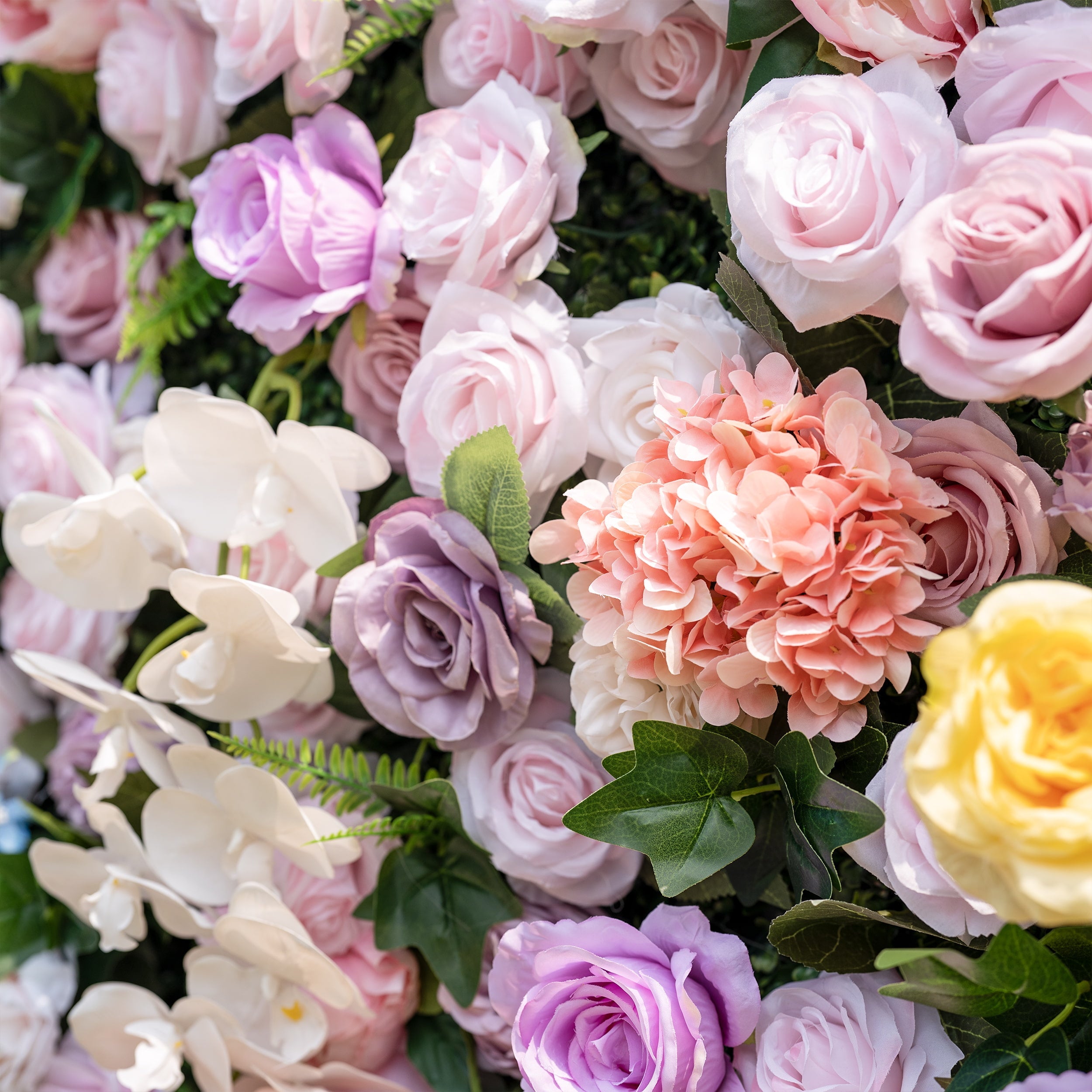 Valar Flowers Rainbow Gradient Bloom Mix Rose Flower Wall Backdrop - VF-830