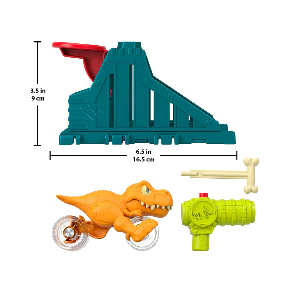 Imaginext Jurassic World Launcher Set With Chomping Toy T. Rex & 2 Accessories