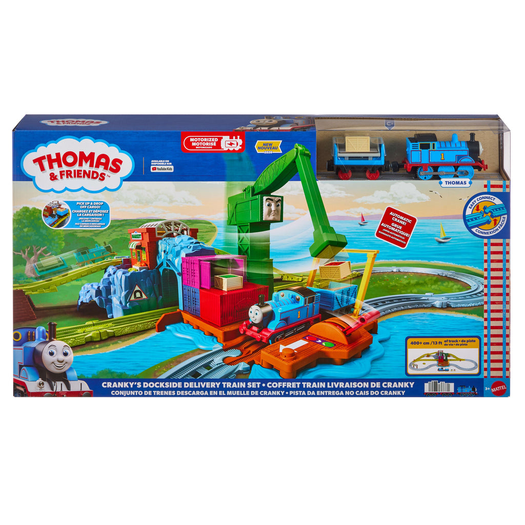 Thomas & Friends T&F Tracks Pista de Juguete Pista Motorizada del Muelle de Cranky