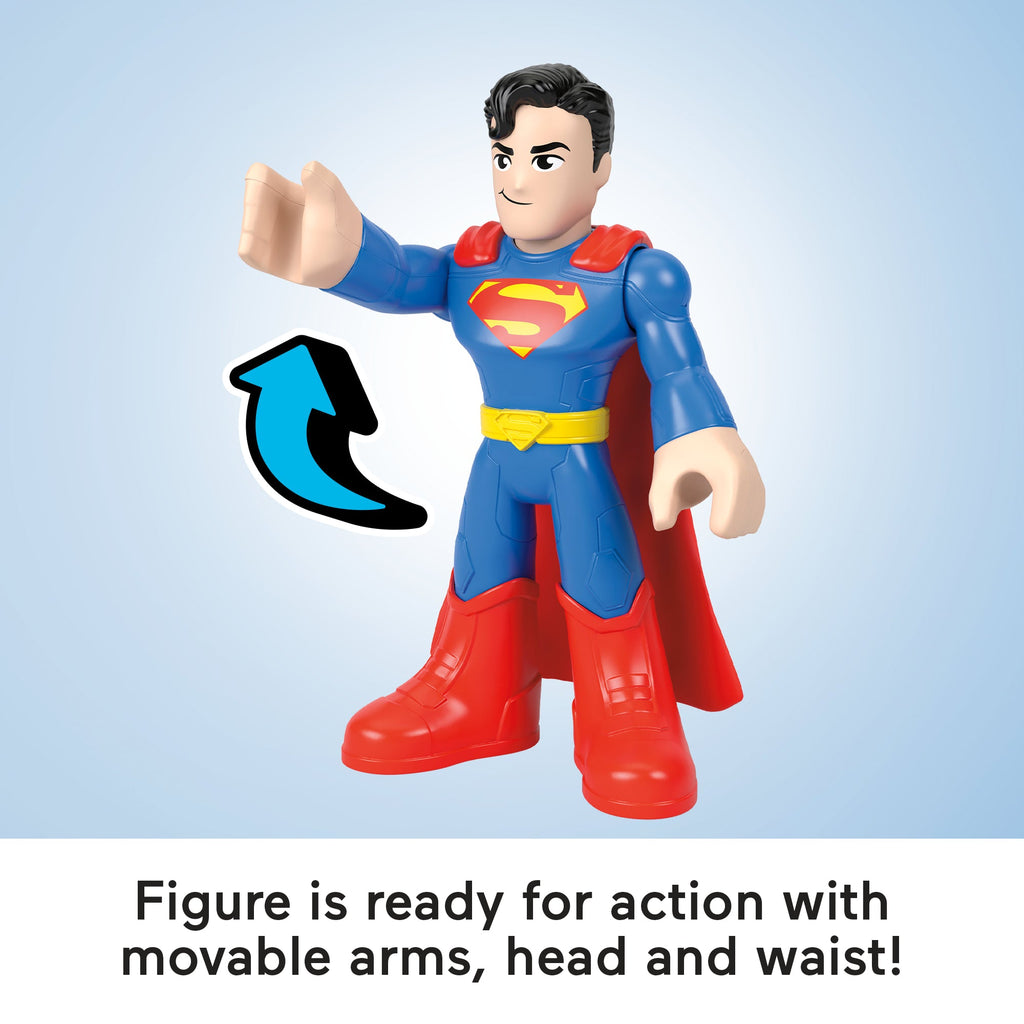 Imaginext DC Super Friends XL 9-Inch Superman Action Figure With Articulation, Wearing Hero Look