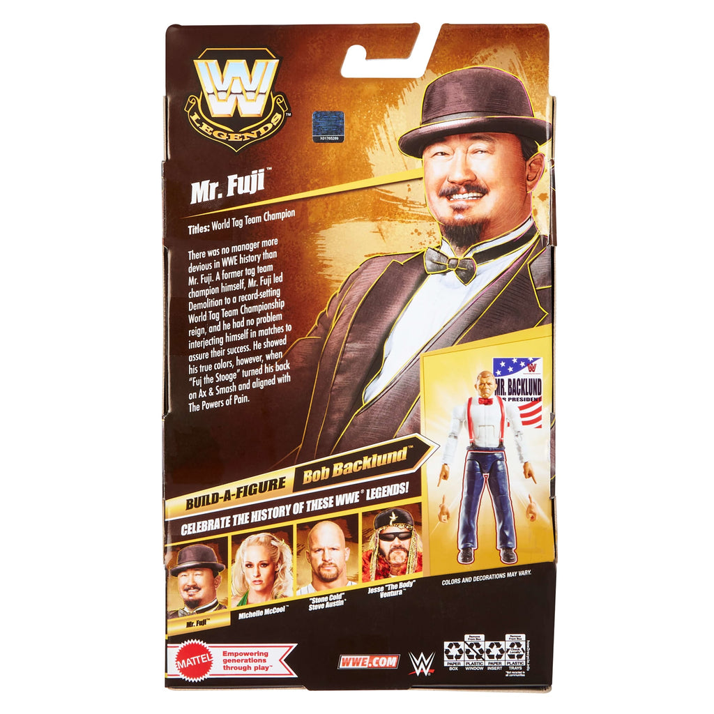 WWE Elite Legends Mr. Fuji Action Figure & Accessories, Series 30 6-Inch Collectible Set