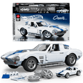 Mattel Brick Shop Hot WheelsJuguete de Construcción Elite 63 Corvette Grand Sport