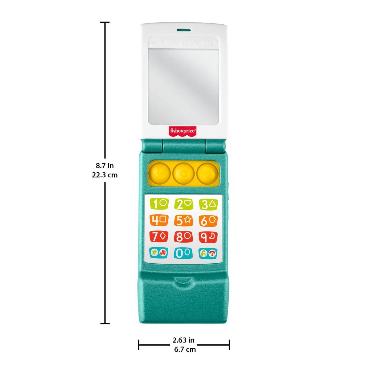 Fisher-Price Laugh & Learn Flip Phone, Baby & Toddler Musical Learning Activity Toy