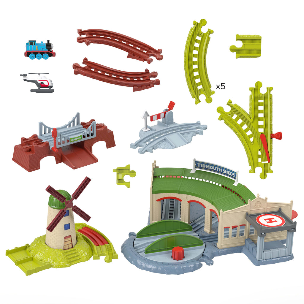 Thomas & Friends Pista de Juguete Cobertizos de Tidmouth