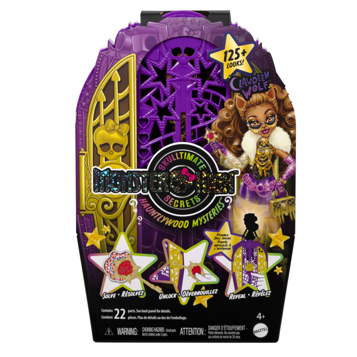 Monster High Skulltimate Secrets Hauntlywood Mysteries Doll, Clawdeen Wolf With 19+ Surprises