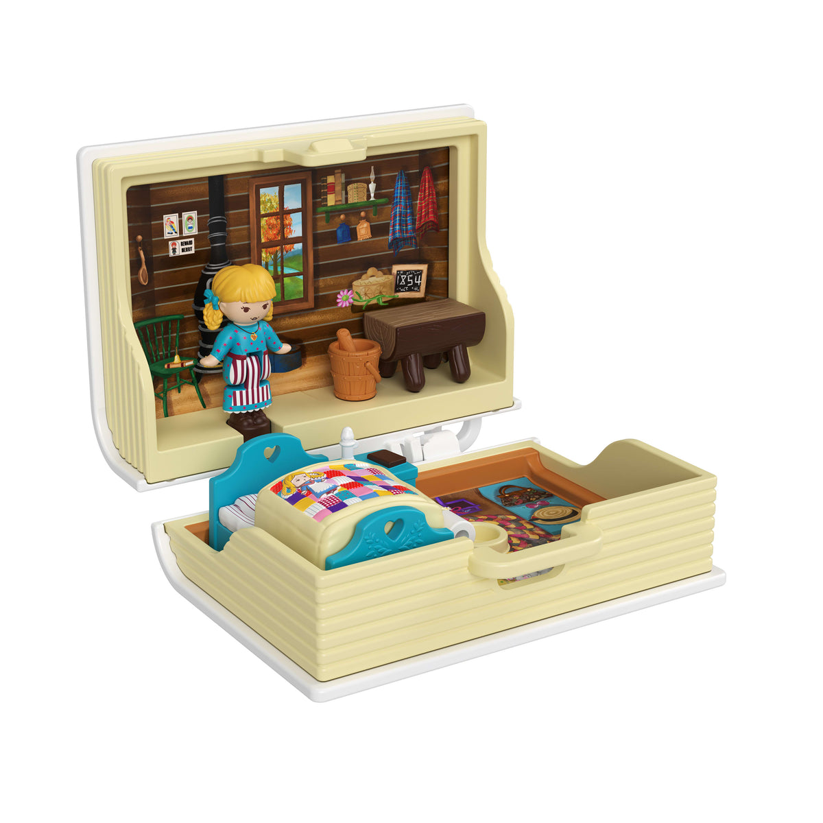 Polly Pocket X American Girl Dolls & Playset, 3-Pack With Keychain, Samantha, Kirsten, And Josefina