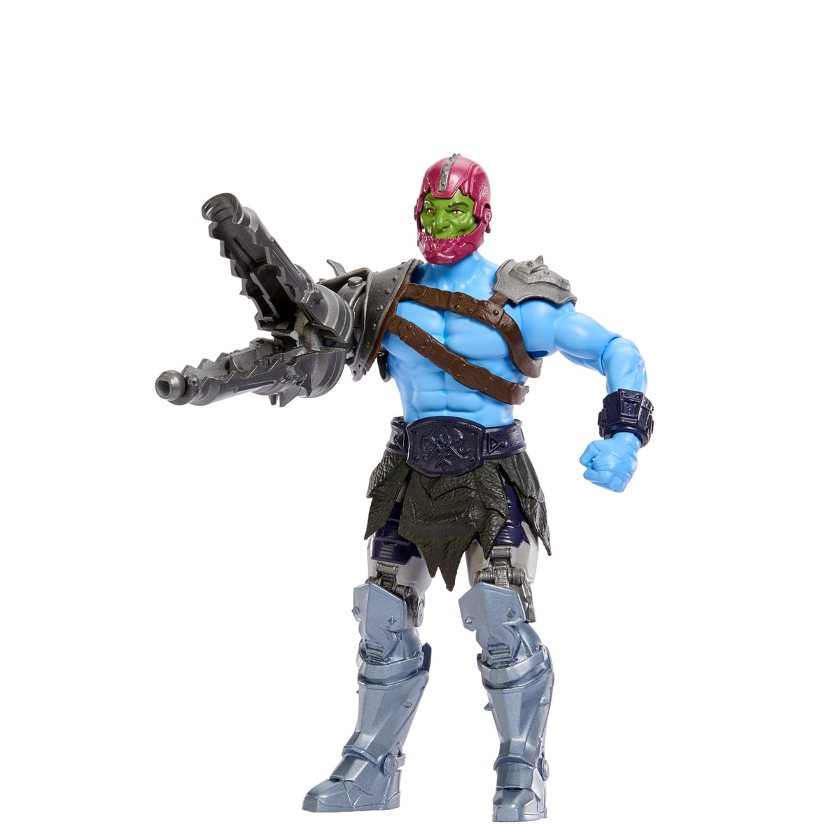 Masters Of The Universe Cannon Transform Trap Jaw Feature Action Figure Toy, 5.5 Inch Twist & Release
