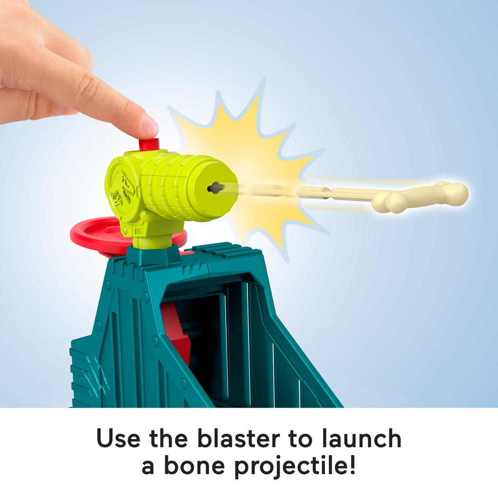 Imaginext Jurassic World Launcher Set With Chomping Toy T. Rex & 2 Accessories