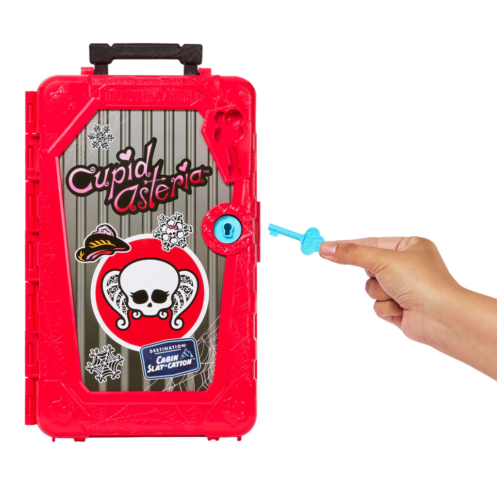 Monster High Skulltimate Secrets Cabin Slay-Cation Playset, Cupid Asteria Doll And Accessories
