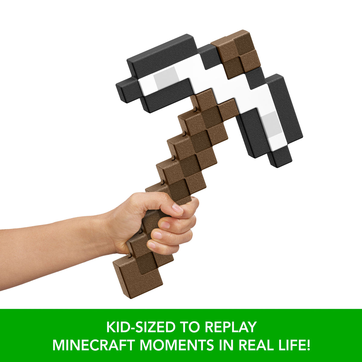 Minecraft Iron Pickaxe Battle Toy, Kid-Sized For Role-Play & Costumes, Inspired By The Video Game