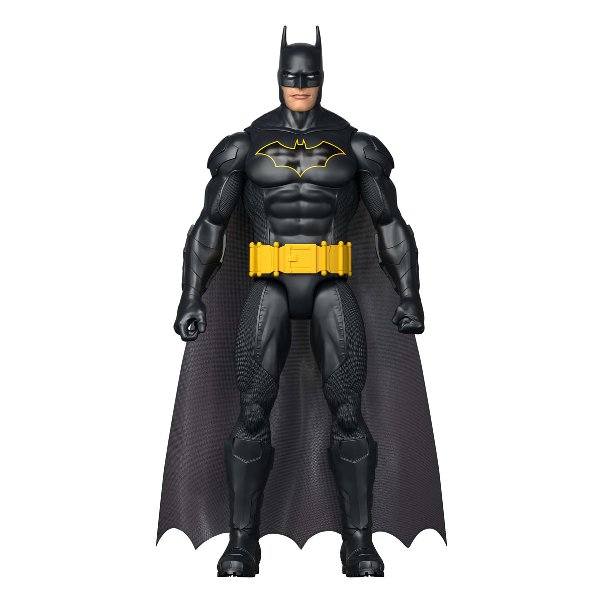 DC 12-inch Batman Action Figure, Black Batsuit, 7 Points Of Articulation