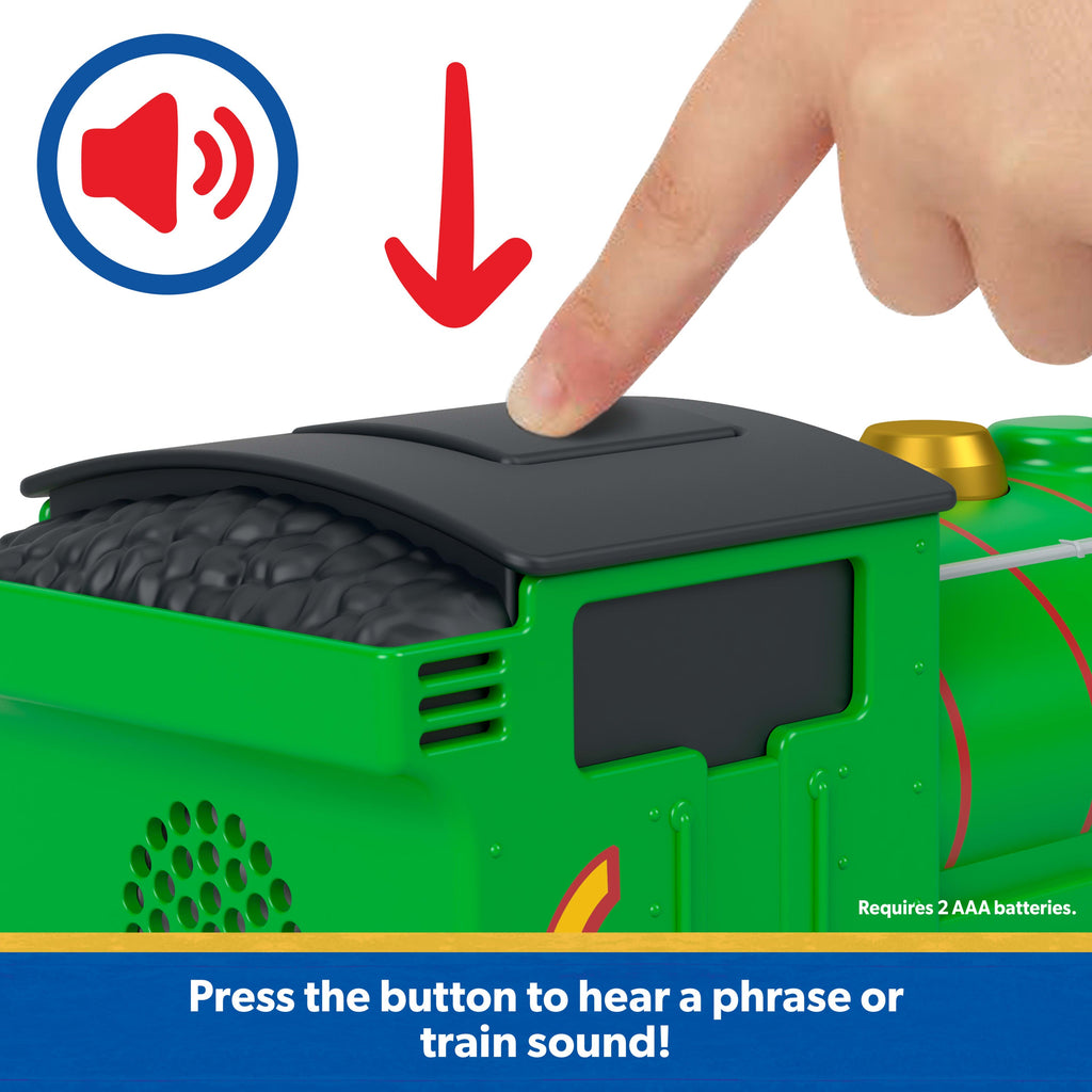 Thomas & Friends By Fisher-Price, Toy Percy Train Engine With Sound Effects, Battery-Powered