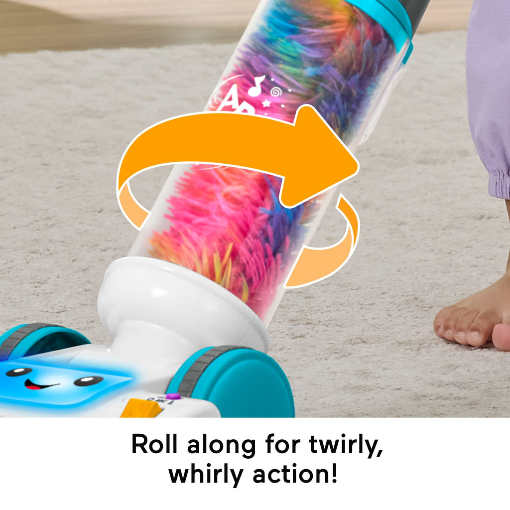 Fisher-Price Laugh & Learn 2-in-1 Vacuum Toddler Electronic Learning Toy With Lights & Music