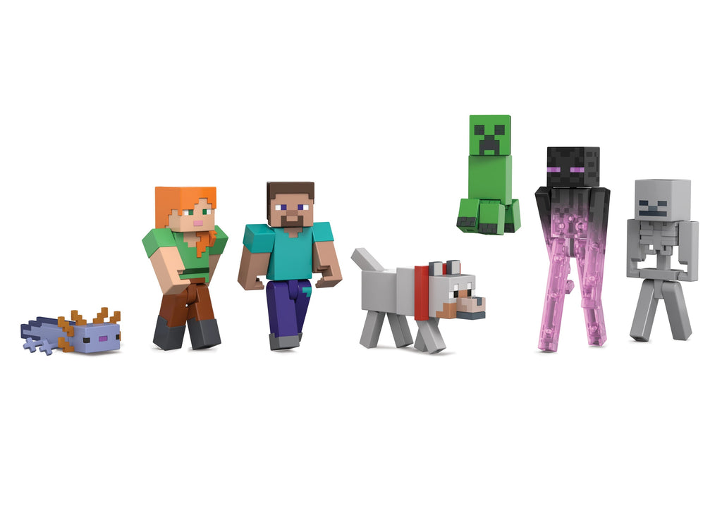 Minecraft Vanilla Figura de Ação Pack Criad or de Mundos