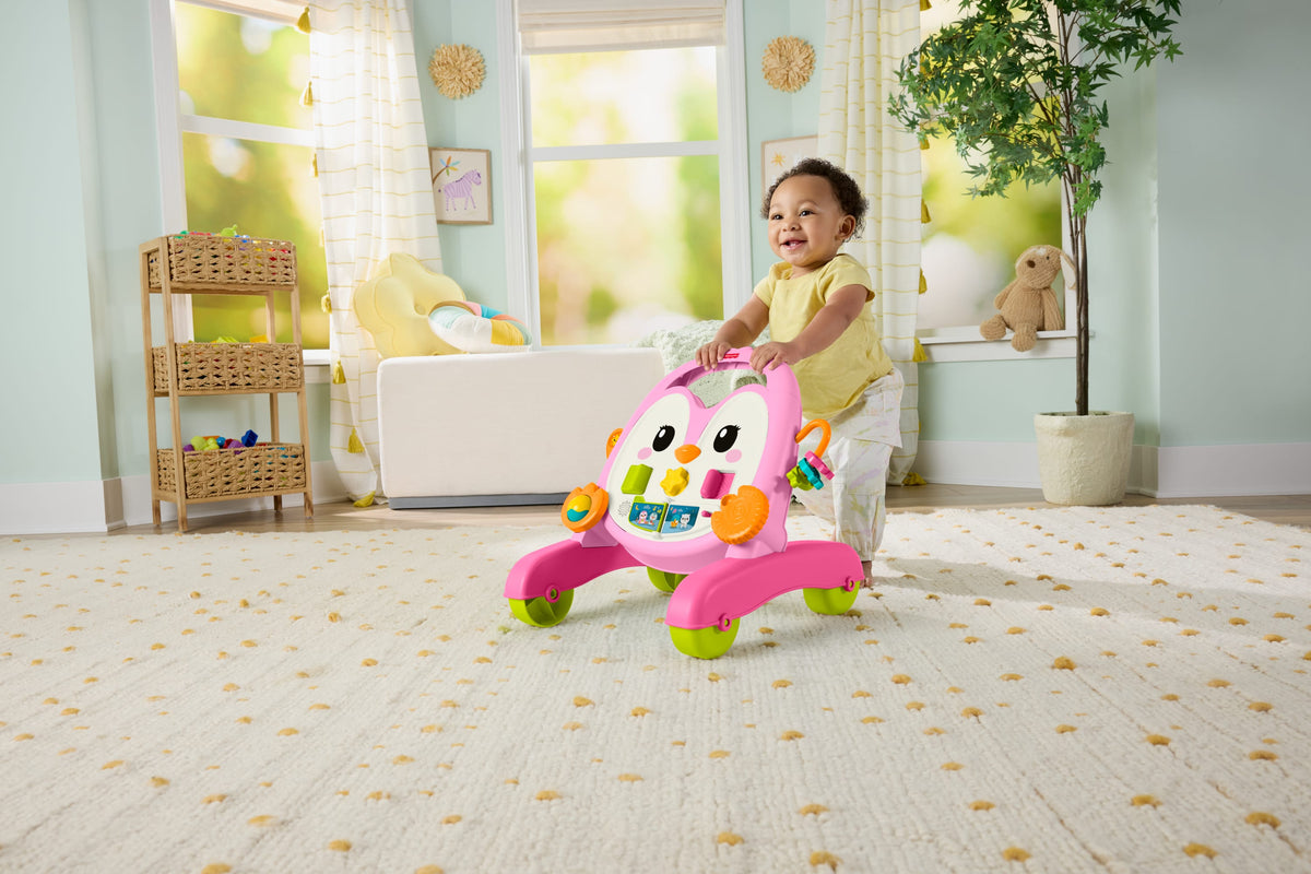 Fisher-Price Brinquedo para Bebês Andador Pinguim Atividades Rosa