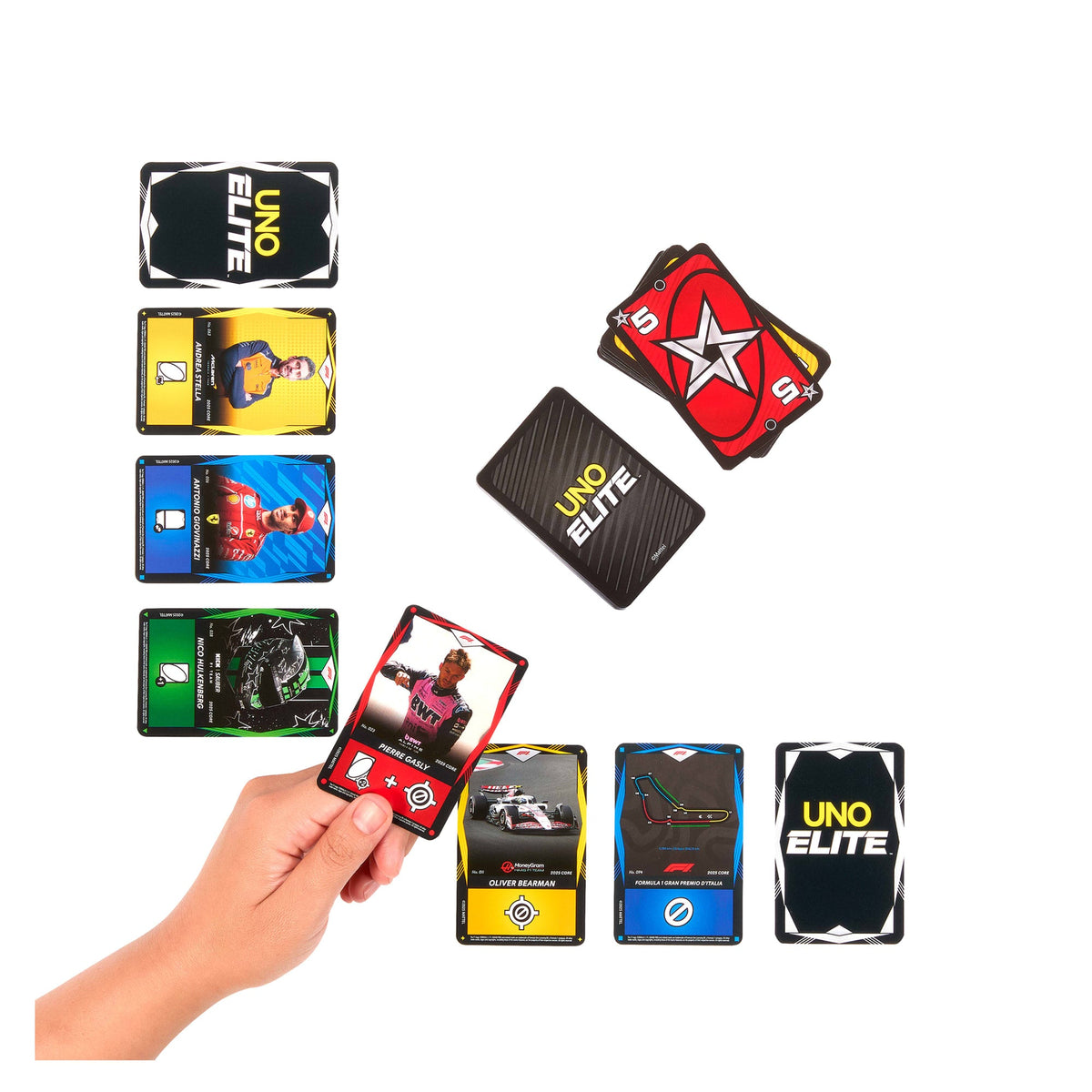 UNO Elite F1 Juego de Cartas Starter Pack